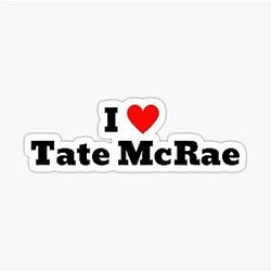 I Love Tate McRae Stickers