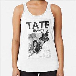 Tate McRae 2 Hand Racerback Tank Top