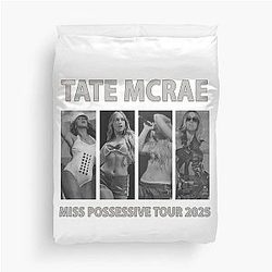 Tate McRae Tour Vintage Fan Art Duvet Cover