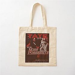 Red Tate Mcrae Inspired Cotton Tote Bag