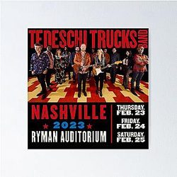 Tedeschi Trucks Band In 2023 Poster