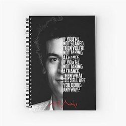 Black and Ted Mosby from How I Met Your Mother Quote Spiral Notebook
