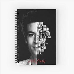 Black and White Ted Mosby How I Met Your Mother Quote Spiral Notebook