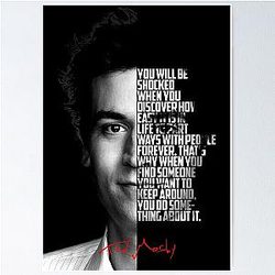 Black and Ted Mosby How I Met Your Mother Quote Poster