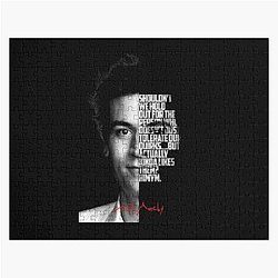Black and white Ted Mosby How I Met YourMother Quote Jigsaw Puzzle