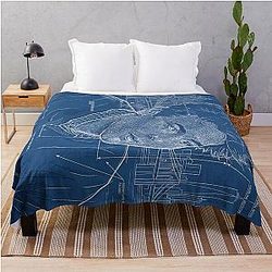 Ted Mosby Blue Print HIMYM Throw Blanket