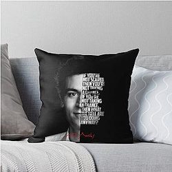 Black and White Ted Mosby How I Met Your Mother Quote Throw Pillow