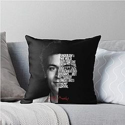 Black and white Ted Mosby How I Met Your Mother Quote Throw Pillow.