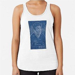 Ted Mosby Blueprint Himym Racerback Tank Top