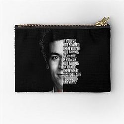 Black and white Ted Mosby from How I Met Mother Quote. Zipper Pouch