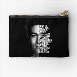 Black and White Ted Mosby What I Met Your Mother Quote Zipper Pouch