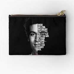 Black and white Ted Mosby How I Met Your Mother Quote Zipper Pouch