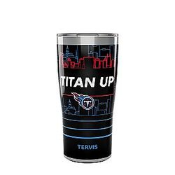Tervis Traveler NFL Tennessee Titans Slogan Triple Insulated Tumbler Keeps Drinks Cold & Hot, 20oz, Stainless Steel