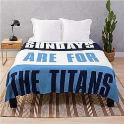 Sundays are for the Tennessee Titans Throw Blanket