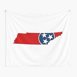 Tennessee Tri Star Flag Tapestry