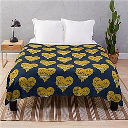 University of Tennessee at Chattanooga Heart Throw Blanket