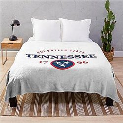 Tennessee State Native Volunteer Throw Blanket
