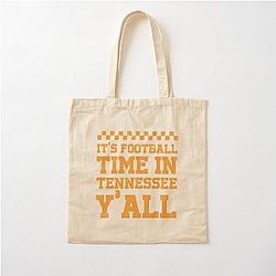 Tennessee Volunteers Football Time Cotton Tote Bag
