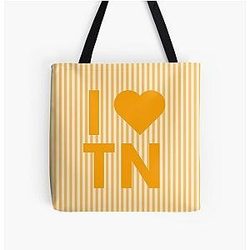 I Love Tennessee All Over Print Tote Bag