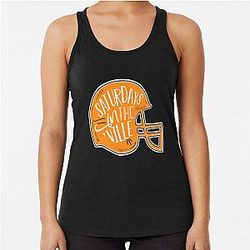 Football Saturdays in Knoxville Tennessee Racerback Tank Top
