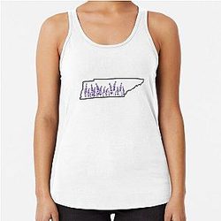 Tennessee Lavender Racerback Tank Top
