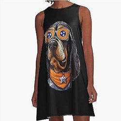 Cute Tennessee Dog Sport Lover A Line Dress