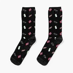Tennessee Flag and state License Plate Pattern Socks