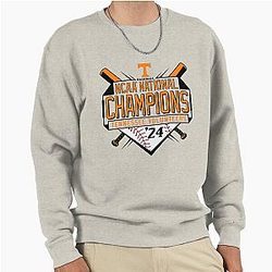 NCAA National Champions Tennessee Volunteers 2024 Baseball Pullover Sweatshirt