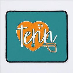 Tennessee Heart Football Helmet Mouse Pad