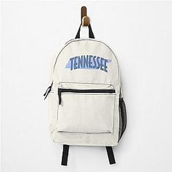 Tennessee Retro Style Curved Text with State Shape Backpack
