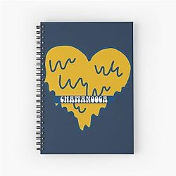 University of Tennessee at Chattanooga Heart Spiral Notebook