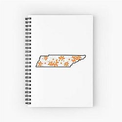 Tennessee Flower Spiral Notebook