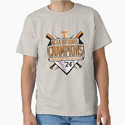 NCAA National Champions Tennessee Volunteers 2024 Baseball Shirt For Baseball Fan Classic T