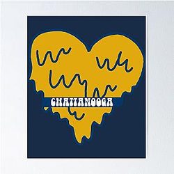 University of Tennessee at Chattanooga Heart Poster