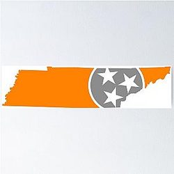 Tennessee Tri Star Vol Poster