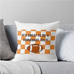 Tennessee Checkerboard Throw Pillow