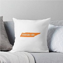 Tennessee Girl State Throw Pillow