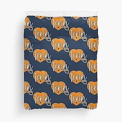 Tennessee Football Helmet Duvet Cover