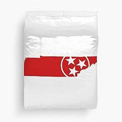 Tennessee Tri Star Red Duvet Cover