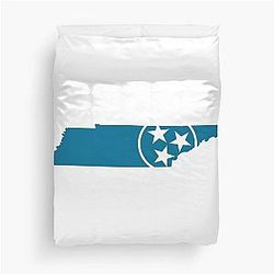 Tennessee Tri-Star Lady Blue Duvet Cover