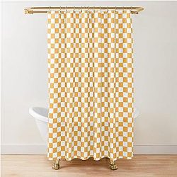 Tennessee Vols Checkerboard Shower Curtain