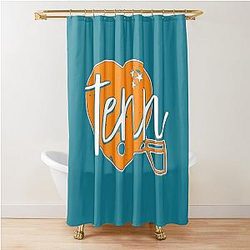 Tennessee Heart Football Shower Curtain