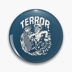 Vintage Terror Poster Pin