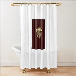 Best Logo Band Shower Curtain
