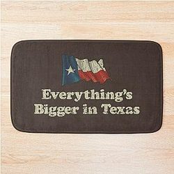 Everything Bigger in Texas Bath Mat