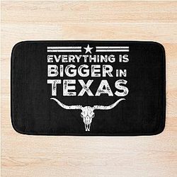 Everything is bigger in Texas bath mat