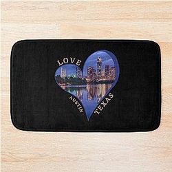 Love Austin Texas Bath Mat