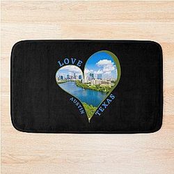 Love Austin Texas Bath Mat