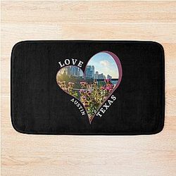 Love Austin Texas Bathroom Rug