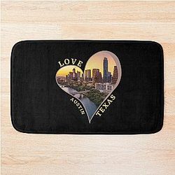 Love Austin Texas Bath Mat